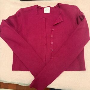 Leset Dark Pink Cardigan